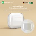 جراب سماعات ابل ايربودز 2021 المضادة للميكروبات من أميزنغ ثينغ لون فصي لامع At anti microbial quartz airpods case 2021