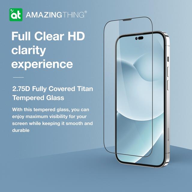 شاشة حماية زجاجية 2.75 دي لايفون 14 بلس من أميزنغ ثينغ مع فلتر للغبار At iphone 14 plus dust filter titan glass clear - SW1hZ2U6MTQ2MDg2Nw==