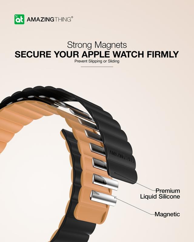 At smoothie mag band for apple watch 49/45/44/42/41/40/38mm black - SW1hZ2U6MTQ1OTk5MA==