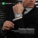 سوار ساعة ابل 44 و 42 و45و49 مم ستانلس ستيل لون فضي من أميزنغ ثينغ At titan stainless steel band for apple watch - SW1hZ2U6MTQ2MjkzOQ==