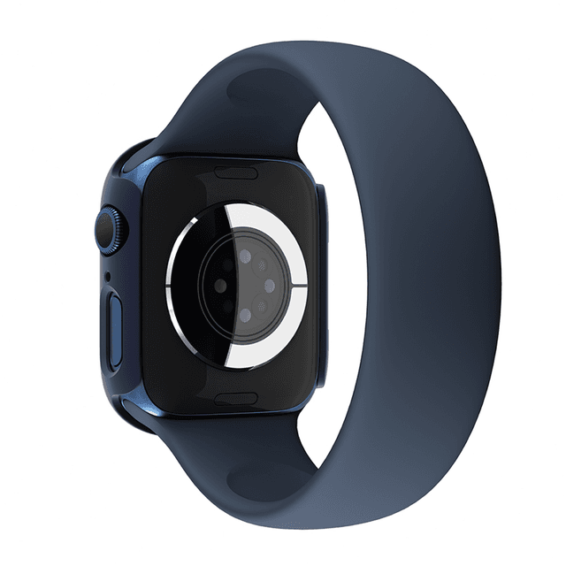 كفر ساعة ابل 41 مم مضاد للصدمات مع غطاء زجاجي مارسيكس سيريس 7 من أميزنغ ثينغ لون أزرق At apple watch series 7 marsix