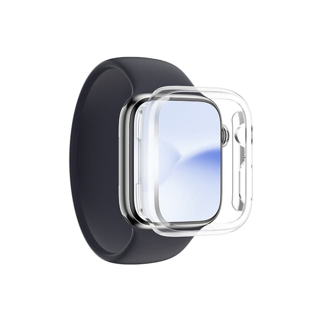 حماية ساعة ابل 41 مم مضاد للصدمات كوارتز برو سيريس 7 من أميزنغ ثينغ لون شفاف At apple watch series 7 quartz pro