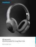 سماعات راس لاسلكية سبارك ماكس من موماكس لون رمادي Momax spark max wireless over ear headphones - SW1hZ2U6MTQ2MTAyMQ==