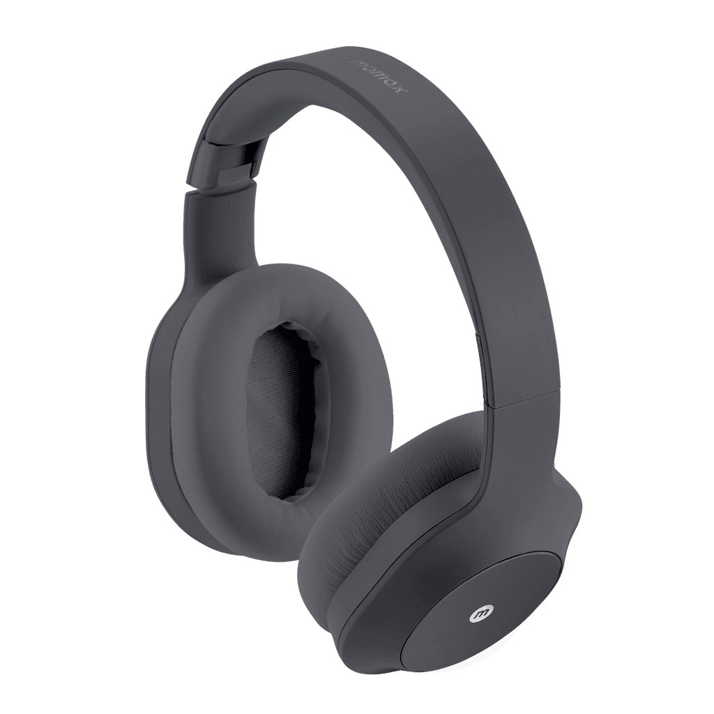 سماعات راس لاسلكية سبارك ماكس من موماكس لون رمادي Momax spark max wireless over ear headphones