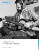 Momax spark max wireless over ear headphones pink