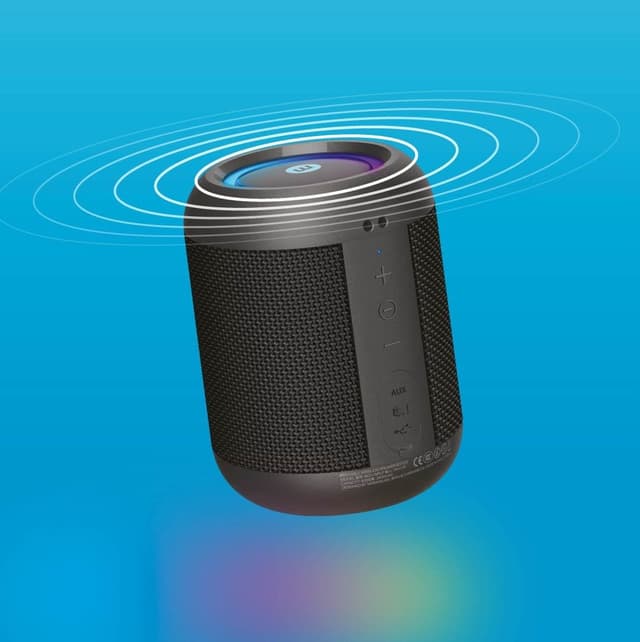 مكبر صوت بلوتوث لاسلكي من موماكس لون أسود Momax intune bluetooth wireless speaker