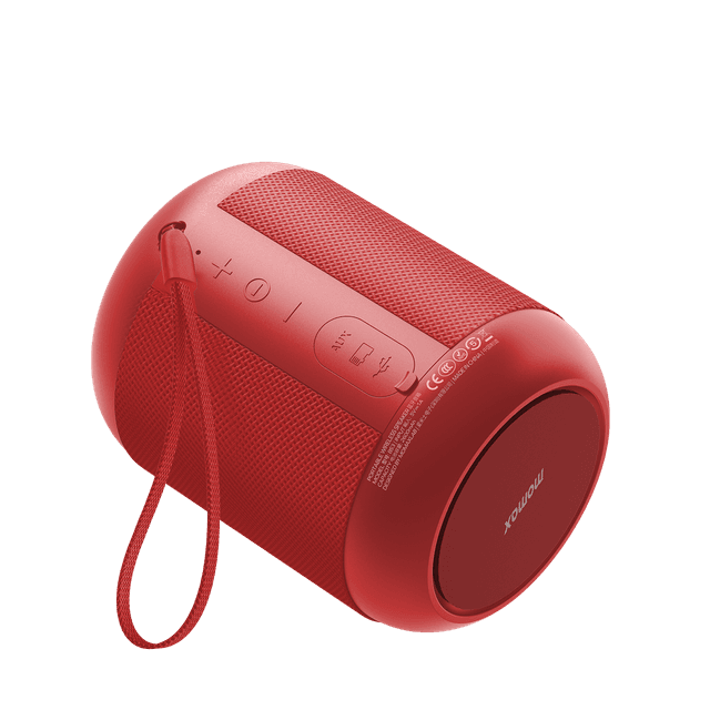 مكبر صوت بلوتوث لاسلكي اينتيون من موماكس لون أحمر Momax intune bluetooth wireless speaker - SW1hZ2U6MTQ2MzAyNQ==