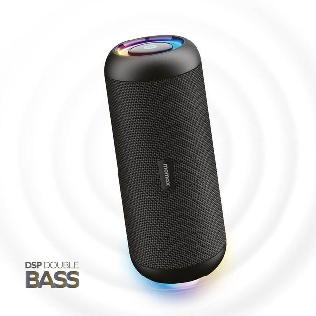 مكبر صوت بلوتوث لاسلكي اينتيون بلاس من موماكس لون أسود Momax intune plus bluetooth wireless speaker - SW1hZ2U6MTQ2MzE0Mg==