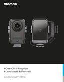 Momax rotating 15w qc 3 wireleess car mount black