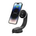 Momax q.mag mount 5 15w magnetic wireless charging car mount (suction cup mount) black