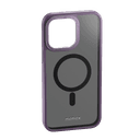 كفر جوال ايفون 14 برو ماكس 6.7 بوصة هايبرد مغناطيسي ماغ سيف لون أسود وحواف بنفسجية من موماكس Momax iphone 14 pro max hybrid magnetic case