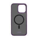 كفر جوال ايفون 14 برو ماكس 6.7 بوصة هايبرد مغناطيسي ماغ سيف لون أسود وحواف بنفسجية من موماكس Momax iphone 14 pro max hybrid magnetic case