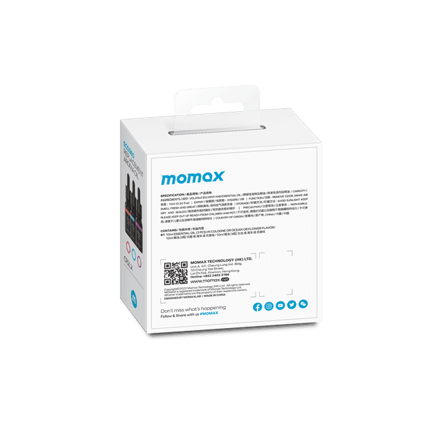 زيت عطري للفواحه ايكو 360 عبوة اعادة ملء من موماكس الوردة الزرقاء Momax eco360 replacement essential oil flower blue