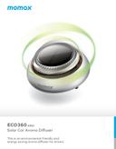 فواحة سيارة ايكو 360 تعمل بالطاقة الشمسية لون فضي من موماكس Momax eco360 solar car aroma diffuser - SW1hZ2U6MTQ2MjAwMw==