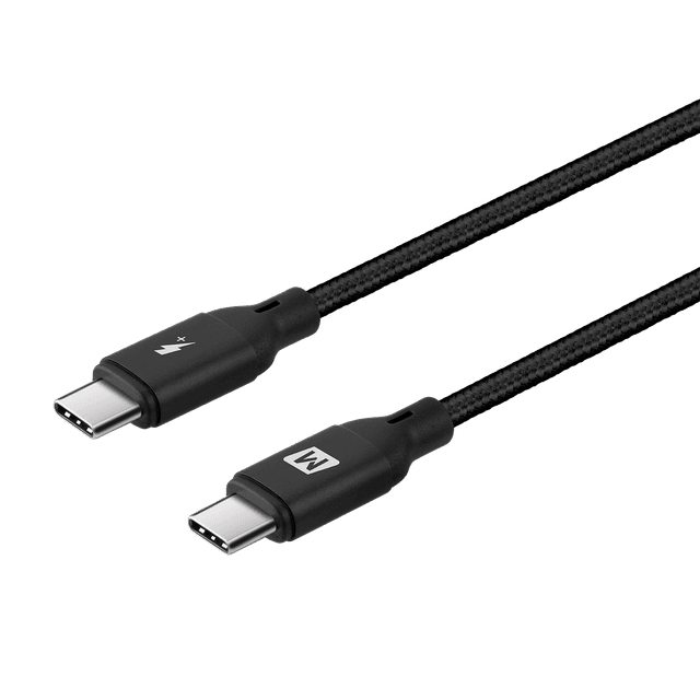 وصلة تايب سي الى تايب سي غو لينك 100 وات 2 متر بي دي من موماكس لون أسود Momax go link usb c to usb c pd cable - SW1hZ2U6MTQ1ODA4Nw==