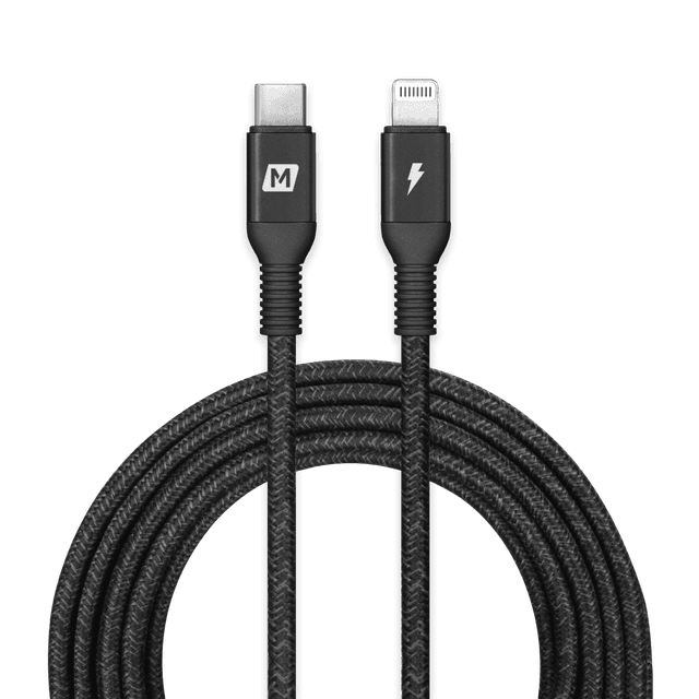 وصلة تايب سي الى لايتننغ 3 متر من موماكس لون أسود Momax elite usb c to lightning cable - SW1hZ2U6MTQ1ODc2OQ==