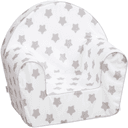 Delsit Arm Chair Grey Stars on White