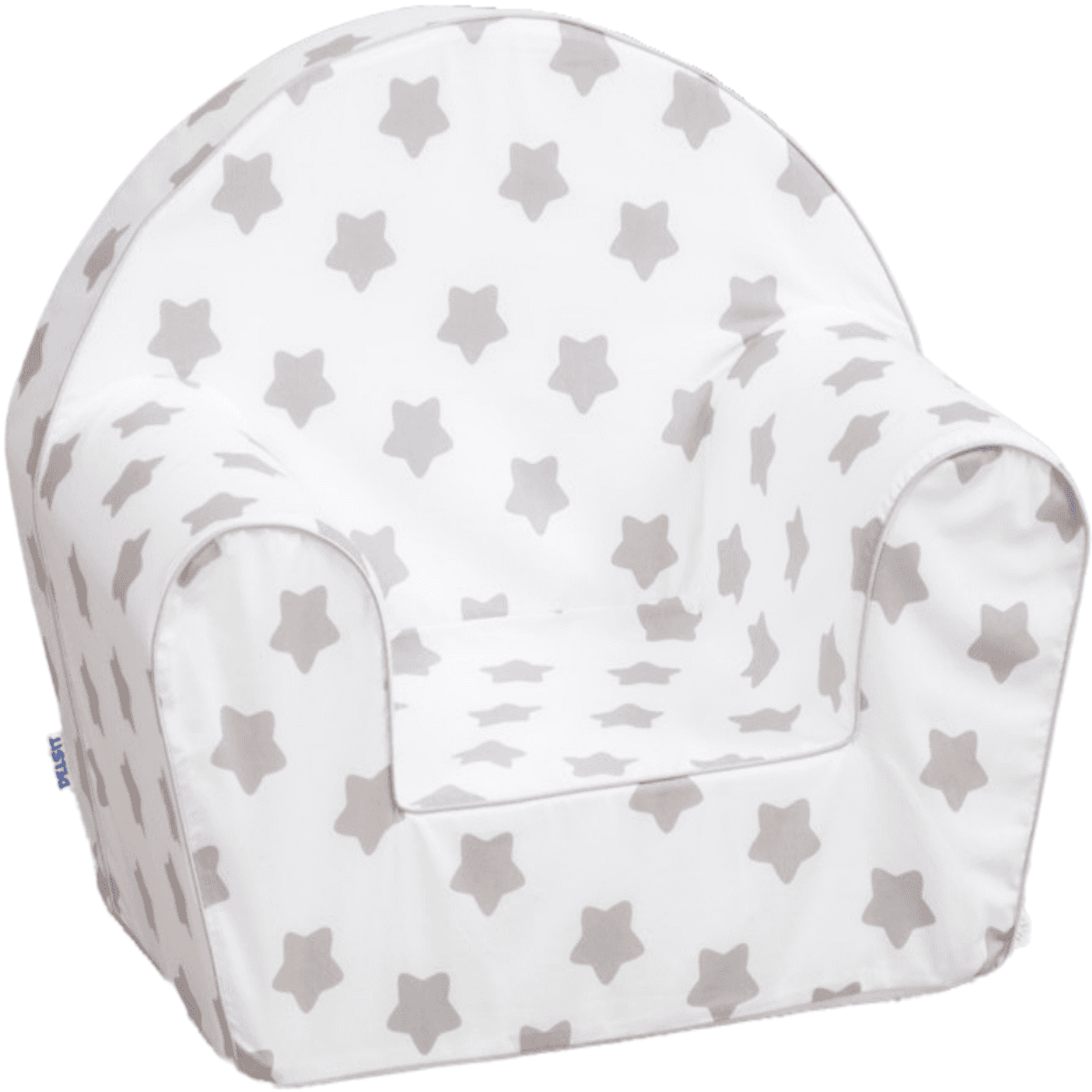 كنبة اطفال تصميم نجوم بيضاء ديل سيت Delsit Arm Chair Grey Stars on White