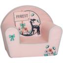 كنبة اطفال تصميم حيوان الظبي ديل سيت Delsit Arm Chair Pink Doe Forest