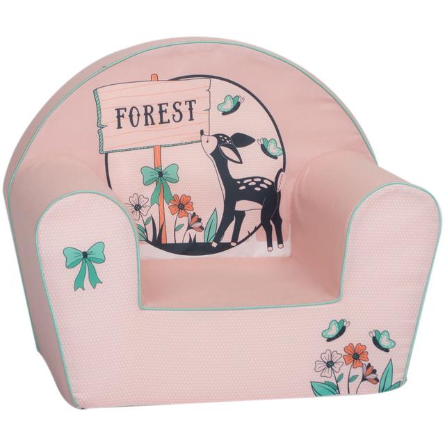 كنبة اطفال تصميم حيوان الظبي ديل سيت Delsit Arm Chair Pink Doe Forest