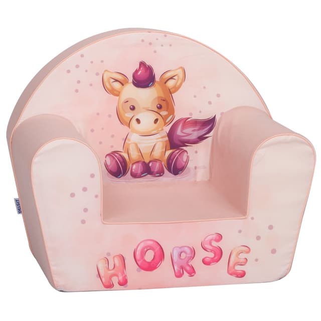 كنب اطفال تصميم الحصان المجنح ديل سيت Delsit Arm Chair Pink Horse