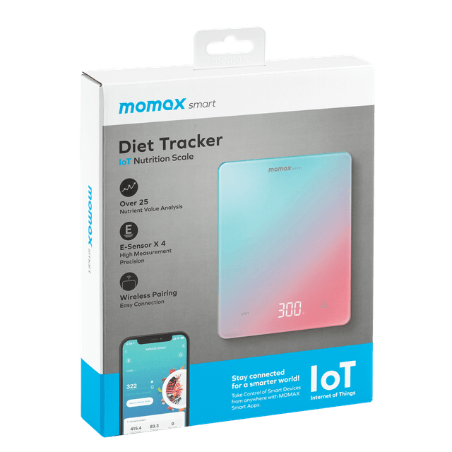 ميزان الكتروني للأكل للنظام الغذائي من موماكس Momax diet tracking nutrition scale with iot function dreamy - SW1hZ2U6MTQ2MjA4OA==