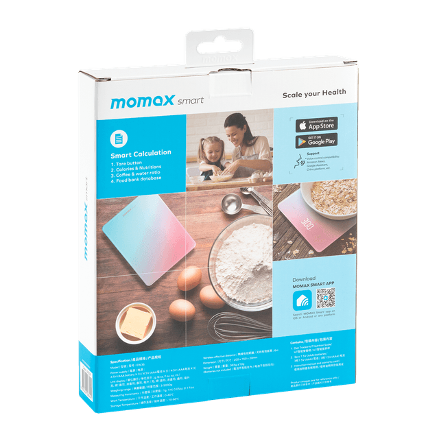 ميزان الكتروني للأكل للنظام الغذائي من موماكس Momax diet tracking nutrition scale with iot function dreamy - SW1hZ2U6MTQ2MjA5MA==