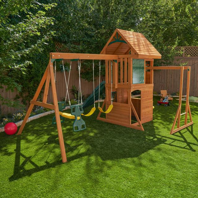 العاب اطفال خارجية + زحليطة ومرجوحة كيد كرافت ريدجفيو Kidkraft Ridgeview Outdoor Playset