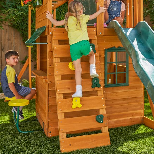 العاب اطفال خارجية + زحليطة ومرجوحة كيد كرافت ريدجفيو Kidkraft Ridgeview Outdoor Playset - SW1hZ2U6MTQ2Njg0Mw==