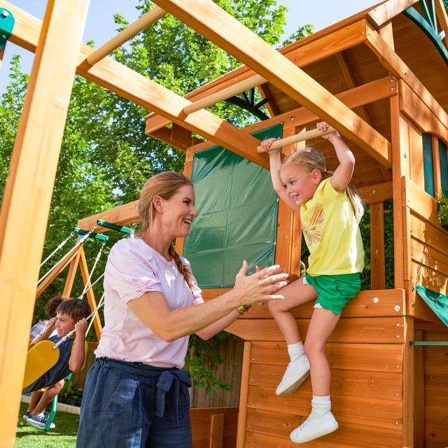 العاب اطفال خارجية + زحليطة ومرجوحة كيد كرافت ريدجفيو Kidkraft Ridgeview Outdoor Playset - SW1hZ2U6MTQ2Njg0MQ==