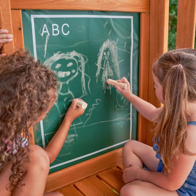 العاب اطفال خارجية + زحليطة ومرجوحة كيد كرافت ريدجفيو Kidkraft Ridgeview Outdoor Playset