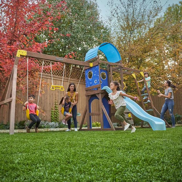 العاب اطفال خارجية + زحليقة ومرجوحة كيد كرافت اوفرلوك تشالنج  Kidkraft Overlook Challenge Outdoor Playset - SW1hZ2U6MTQ2ODc4NA==