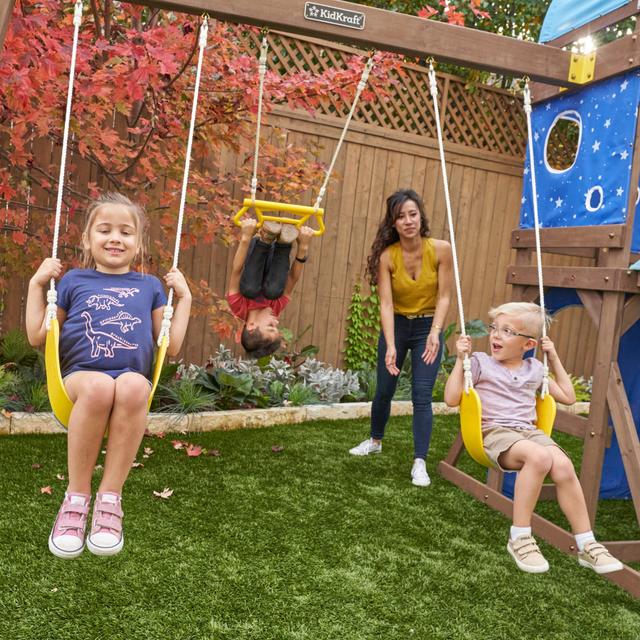 العاب اطفال خارجية + زحليقة ومرجوحة كيد كرافت اوفرلوك تشالنج  Kidkraft Overlook Challenge Outdoor Playset - SW1hZ2U6MTQ2ODc4OA==