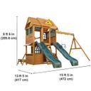 العاب اطفال خارجية + زحليطة ومرجوحة كيد كرافت اوفر لاند Kidkraft Overland Heights Outdoor Playset