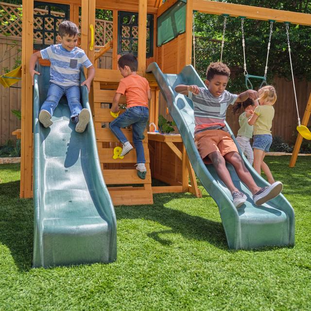 العاب اطفال خارجية + زحليطة ومرجوحة كيد كرافت اوفر لاند Kidkraft Overland Heights Outdoor Playset - SW1hZ2U6MTQ2ODc2NA==