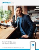 مطارة حافظة للحرارة ذكية لون وردي Momax smart bottle iot thermal drinkware