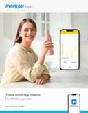 مطارة حافظة للحرارة ذكية لون وردي Momax smart bottle iot thermal drinkware