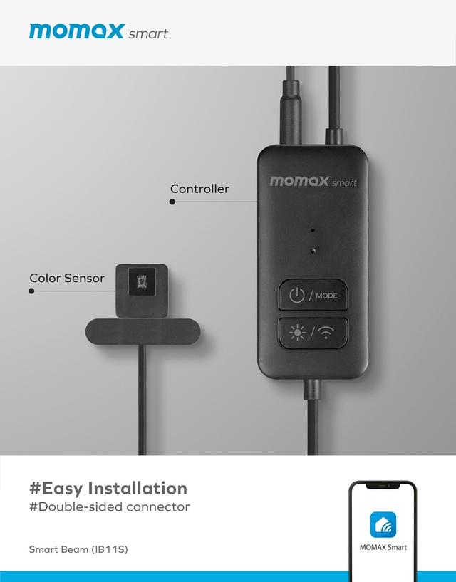 Momax smart beam iot led sync light strips black