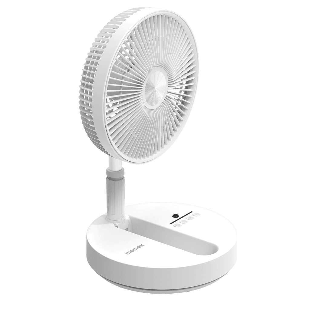 Momax ifan flow 10" portable telescopic fan white