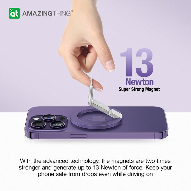 At titan magnetic phone ring with stand purple - SW1hZ2U6MTQ1ODQ2NA==