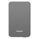 شاحن متنقل لاسلكي 10000 ميلي أمبير متوافق مع ماغ سيف كيو ماغ باور 7 من موماكس لون رمادي Momax magsafe wireless power bank
