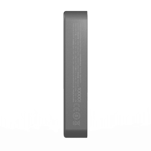 شاحن متنقل لاسلكي 10000 ميلي أمبير متوافق مع ماغ سيف كيو ماغ باور 7 من موماكس لون رمادي Momax magsafe wireless power bank