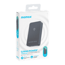شاحن متنقل لاسلكي 10000 ميلي أمبير متوافق مع ماغ سيف كيو ماغ باور 7 من موماكس لون رمادي Momax magsafe wireless power bank