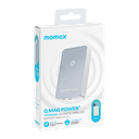 شاحن متنقل لاسلكي 10000 ميلي أمبير متوافق مع ماغ سيف كيو ماغ باور 7 من موماكس لون فضي Momax  magsafe wireless power bank - 298094