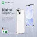 At iphone 14 6.1''minimal drop proof case transparent