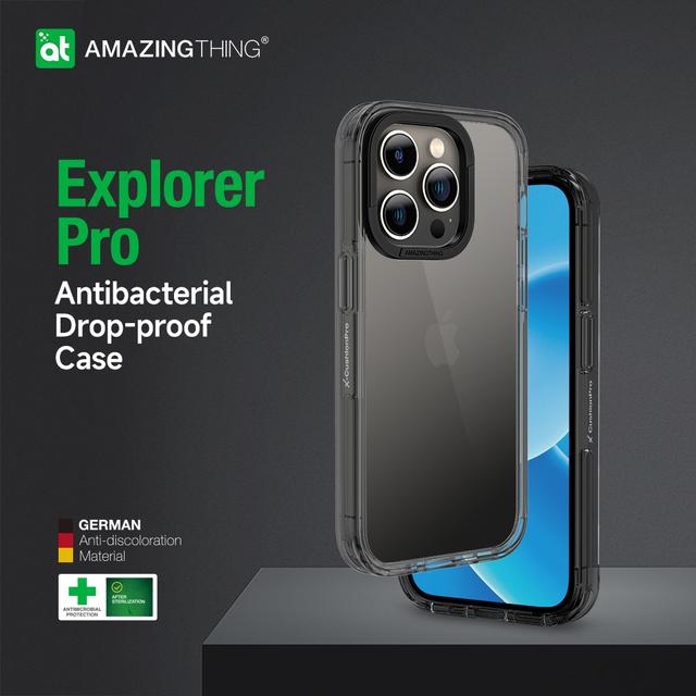 At iphone 14 pro 6.1'' explorer pro drop proof case black