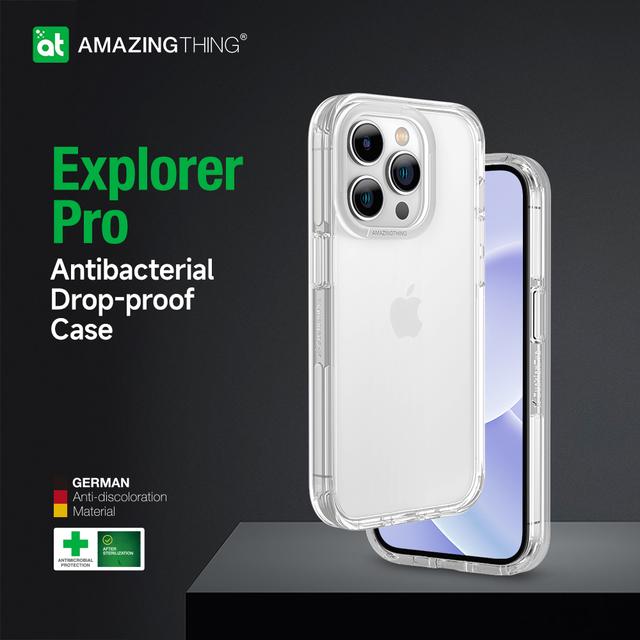 At iphone 14 pro 6.1'' explorer pro drop proof case clear - SW1hZ2U6MTQ1OTQzOA==