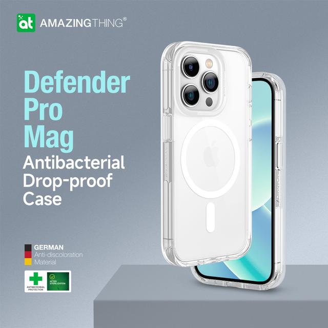 At iphone 14 pro 6.1'' defender pro magsafe dpop proof case transparent - SW1hZ2U6MTQ2MDIwOQ==