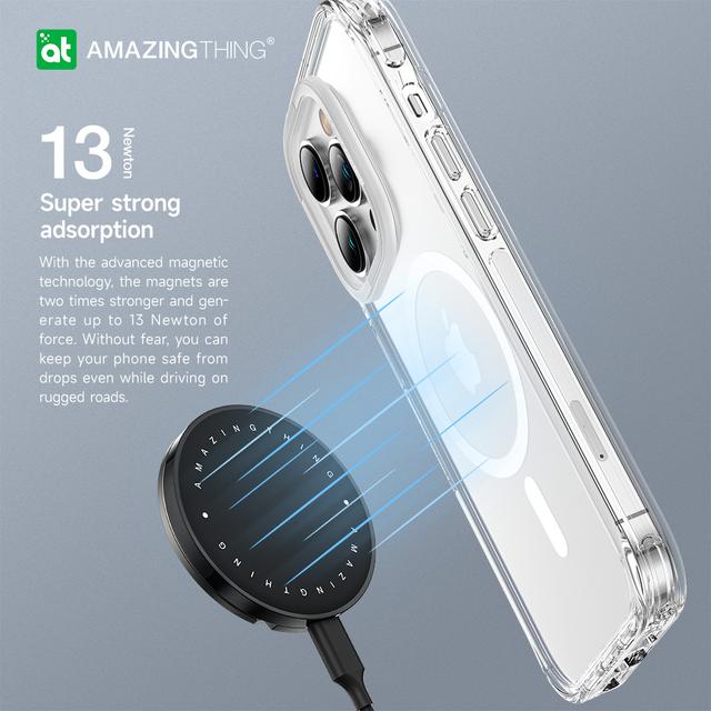 At iphone 14 pro 6.1'' defender pro magsafe dpop proof case transparent - SW1hZ2U6MTQ2MDIwMw==