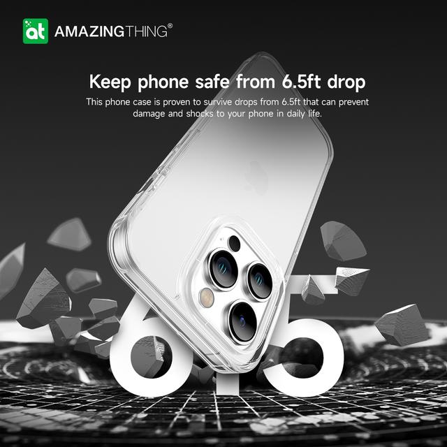 كفر جوال ايفون 14 برو 6.1 بوصة مينيمال مقاوم للسقوط لون شفاف من أميزنغ ثينغ At iphone 14 pro minimal drop proof case - SW1hZ2U6MTQ1OTU0NA==